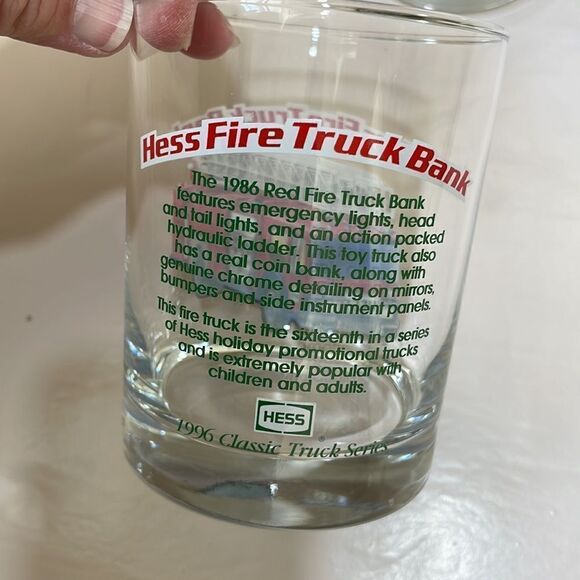 HESS 1996 CLASSIC TRUCK SERIES GLASSES SET OF 4 - Picture 5 of 11